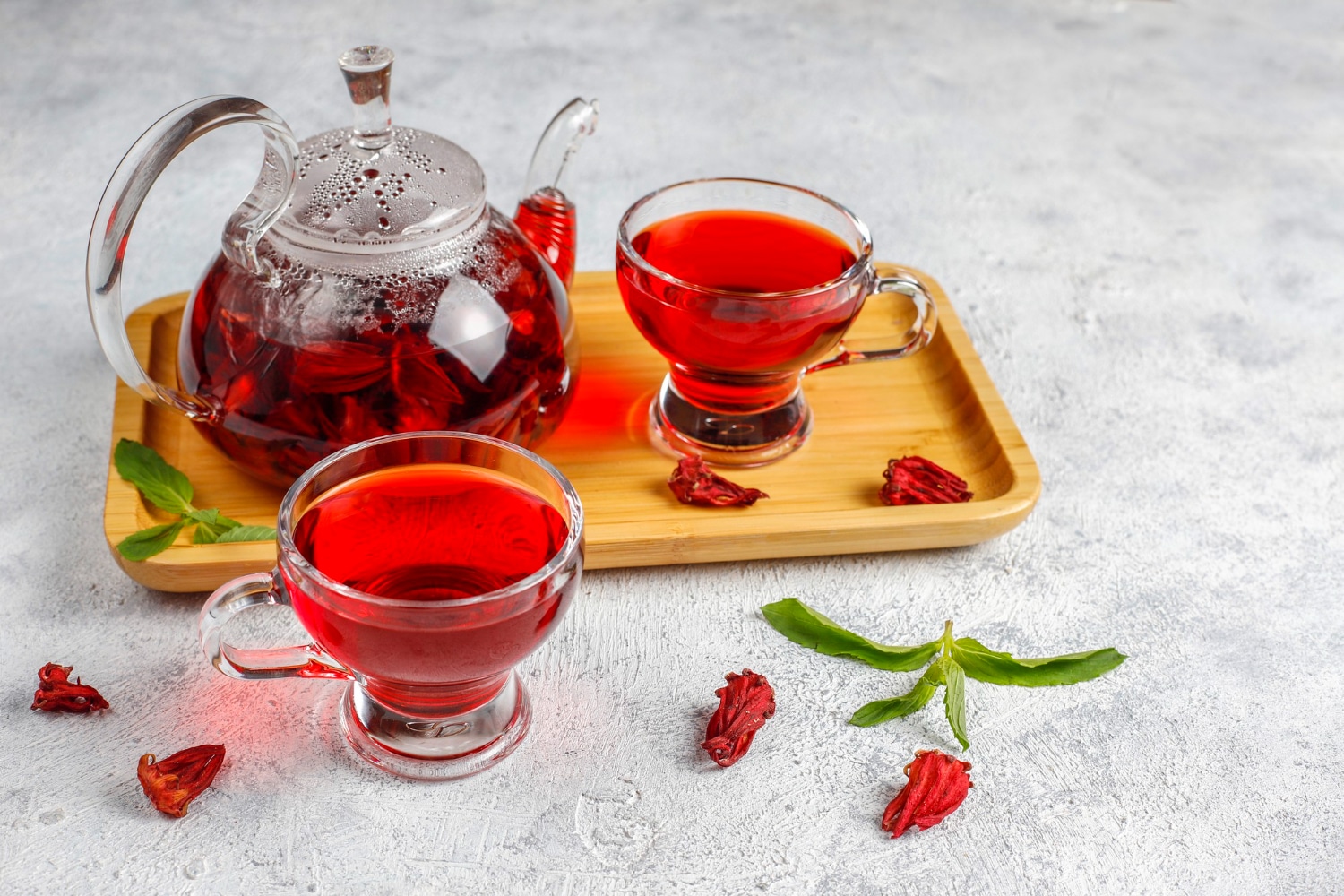 hibiscus tea in mug